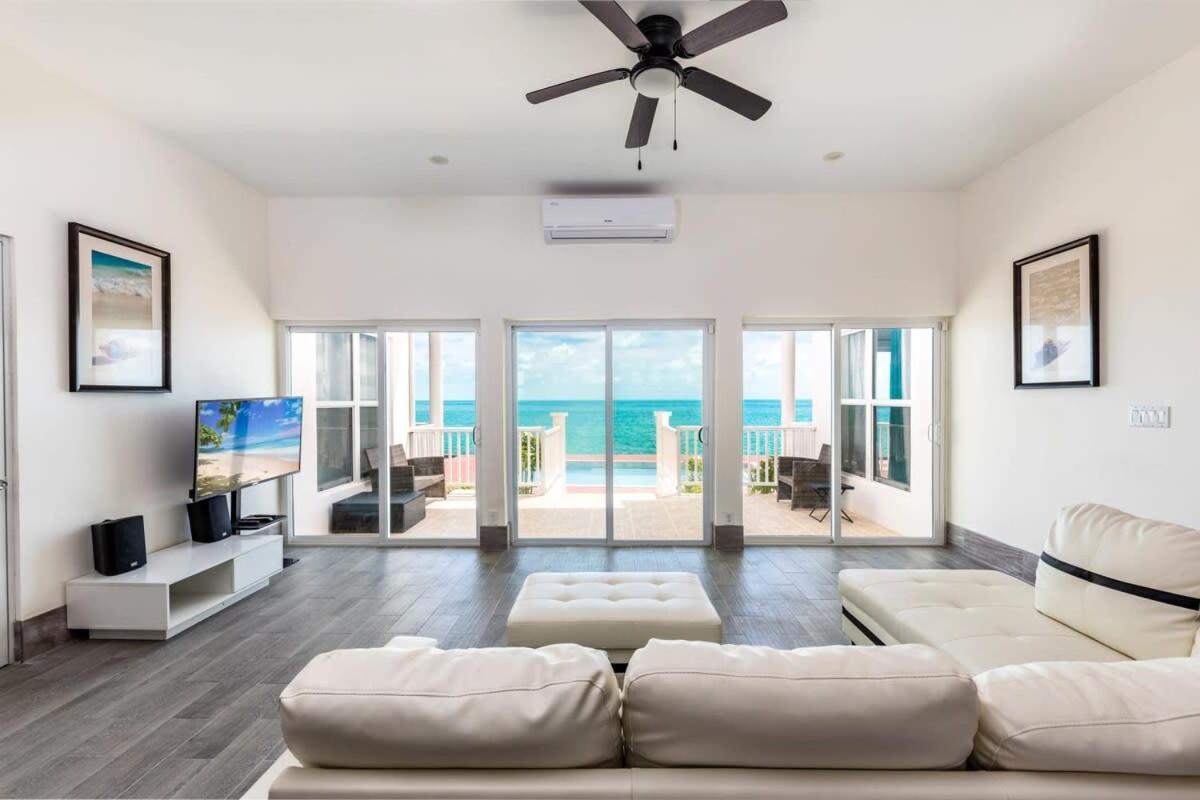 Breathtaking Turtle Tail Drive Oceanfront Villa Providenciales Exterior photo